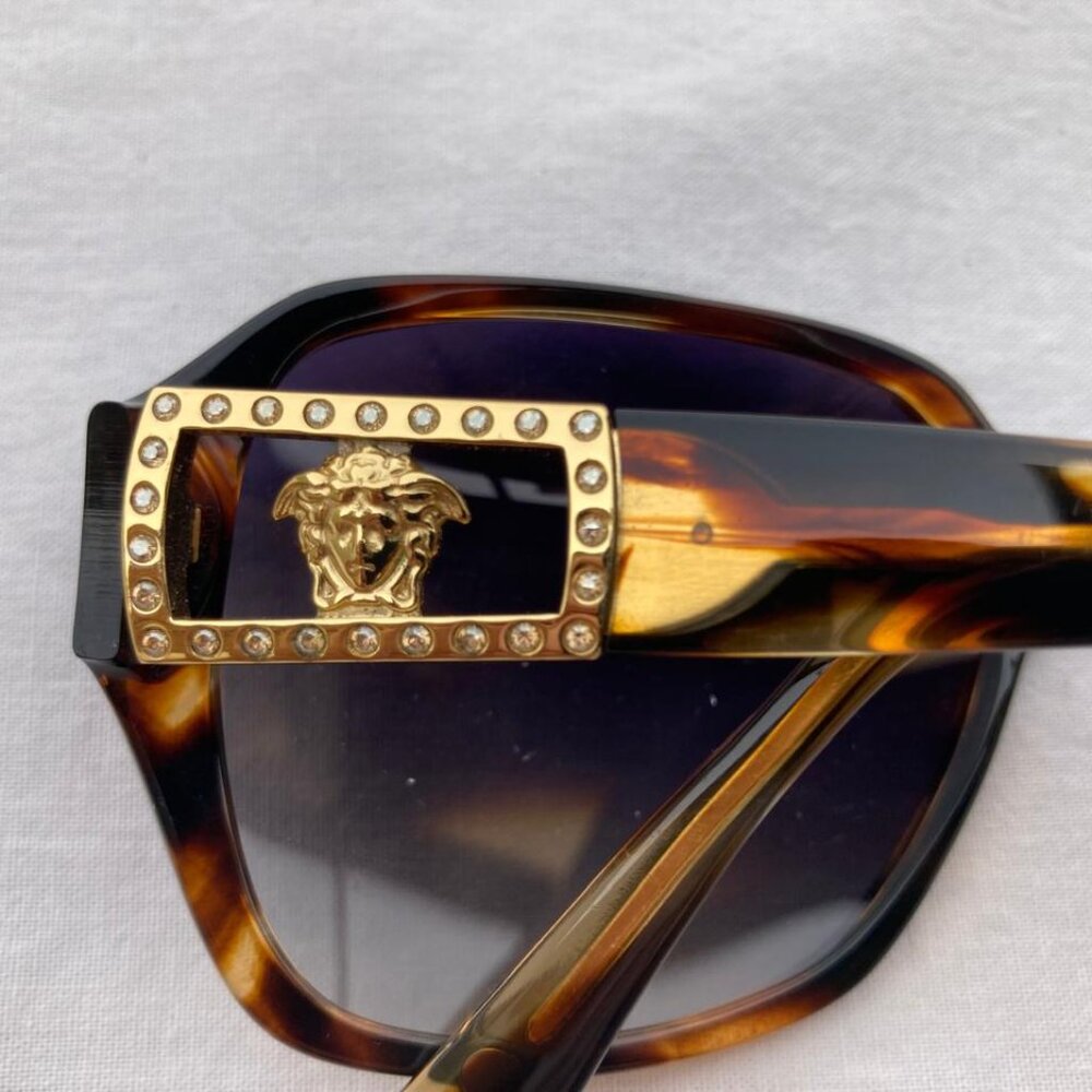 VERSACE Women MOD. 4242-B 5025/13 Tortoise Brown Gems/Brown Sunglasses - Picture 7 of 17